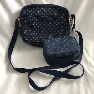 Thirty-one polka dots cross body & jewelry case